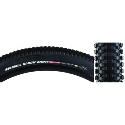 TIRE KEN SMALL BLOCK 8 SPORT 26x2.1 BK/BK DTC/60 WIRE 80psi TIRE KEN SMALL BLOCK 8 SPORT 26x2.1 BK/BK DTC/60 WIRE 80psi
