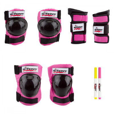 PAD SET TRIPLE8 WIPEOUT ELBO/KNE/WRST YOUTH-MD PK PAD SET TRIPLE8 WIPEOUT ELBO/KNE/WRST YOUTH-MD PK
