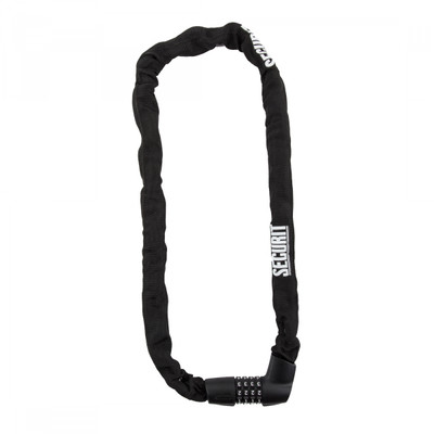 LOCK SECURIT CHAIN BRONSON COMBO 7x110cm BK LOCK SECURIT CHAIN BRONSON COMBO 7x110cm BK