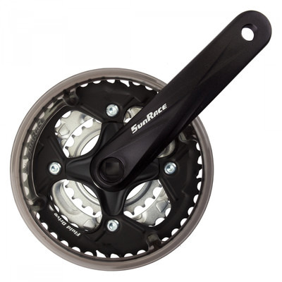 CRANKSET SUNRACE FCM500 170x42/34/24 SQ w/CG BK/SL CRANKSET SUNRACE FCM500 170x42/34/24 SQ w/CG BK/SL