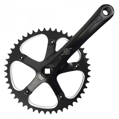 CRANKSET OR8 P/P TRACK 175x46 3/32 SQ BK/BK CRANKSET OR8 P/P TRACK 175x46 3/32 SQ BK/BK