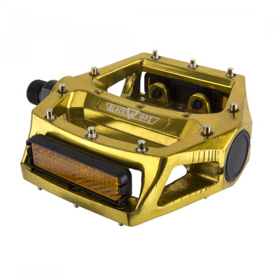 PEDALS BK-OPS PLATFORM ALY CRMO 9/16 GD-ANO PEDALS BK-OPS PLATFORM ALY CRMO 9/16 GD-ANO