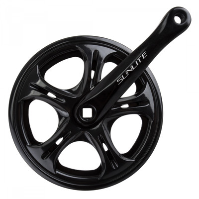 CRANKSET SUNLT BIG CITY 52x170 3/32 SQ BK/BK STL RING DBL CHAINGUARDS CRANKSET SUNLT BIG CITY 52x170 3/32 SQ BK/BK STL RING DBL CHAINGUARDS