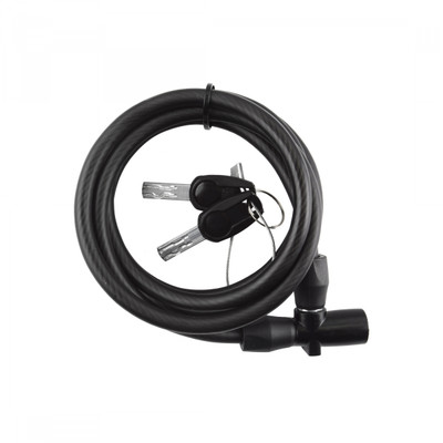 LOCK SUNLT QUICK-LOCK CBL 8mmx5f KEY COIL BK LOCK SUNLT QUICK-LOCK CBL 8mmx5f KEY COIL BK