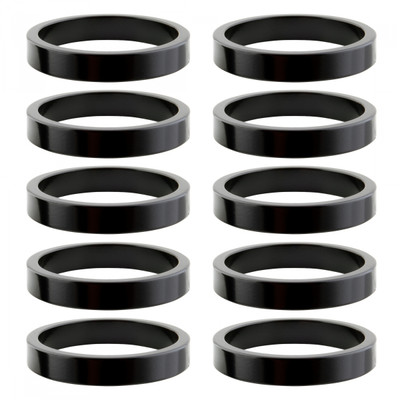 HEAD PART OR8 SPACER ALY 5mmx1in BK BGof10 HEAD PART OR8 SPACER ALY 5mmx1in BK BGof10