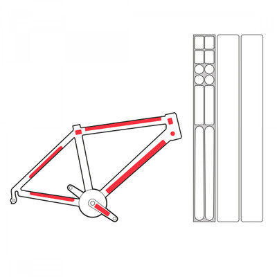 FRAME GUARD ZEFAL SKIN ARMOR DECAL LRG CLR FRAME GUARD ZEFAL SKIN ARMOR DECAL LRG CLR