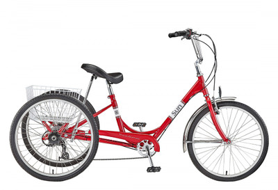 TRIKE SUN ADULT P-RD 24 7sp ALY WHL w/WH BASKET* (F) TRIKE SUN ADULT P-RD 24 7sp ALY WHL w/WH BASKET* (F)