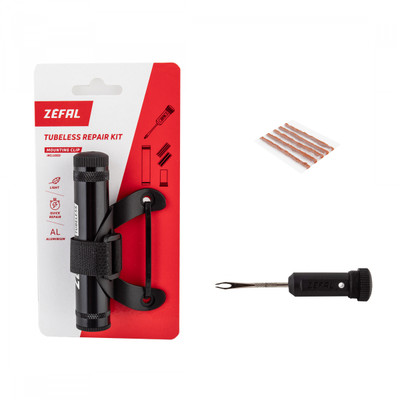 PATCH KIT ZEFAL TUBELESS REPAIR KIT w/MOUNT BK PATCH KIT ZEFAL TUBELESS REPAIR KIT w/MOUNT BK