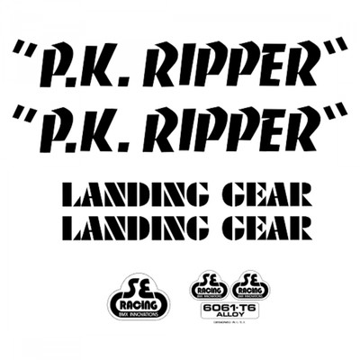 DECAL SE BIKES SET PK RIPPER BK DECAL SE BIKES SET PK RIPPER BK