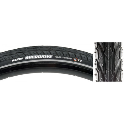 TIRE MAX OVERDRIVE 700x38 BK BELTED WIRE/60 SC/K2 TIRE MAX OVERDRIVE 700x38 BK BELTED WIRE/60 SC/K2