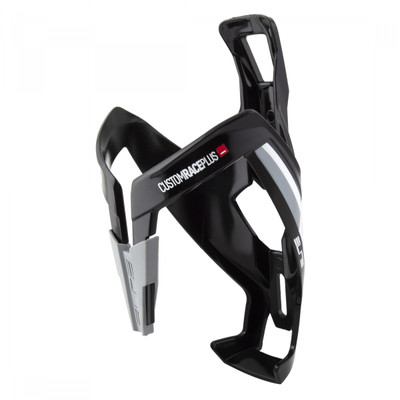 BOTTLE CAGE ELITE CUSTOM RACE PLUS GLOSS BK/WH BOTTLE CAGE ELITE CUSTOM RACE PLUS GLOSS BK/WH