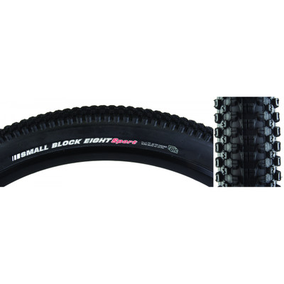 TIRE KEN SMALL BLOCK 8 SPORT 24x1.95 BK/BK DTC/60 WIRE 65psi TIRE KEN SMALL BLOCK 8 SPORT 24x1.95 BK/BK DTC/60 WIRE 65psi