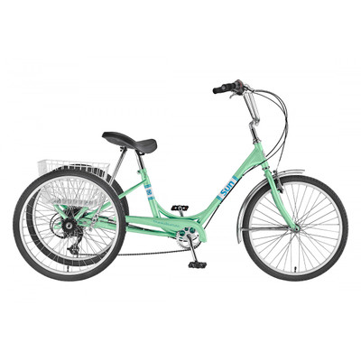 TRIKE SUN ADULT P-MINT 24 7sp ALY WHL w/WH BASKET* (F) TRIKE SUN ADULT P-MINT 24 7sp ALY WHL w/WH BASKET* (F)