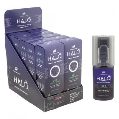 LUBE F-L HALO WET 4oz 10-BOTTLE DISPLAY w/SMART LUBER LUBE F-L HALO WET 4oz 10-BOTTLE DISPLAY w/SMART LUBER