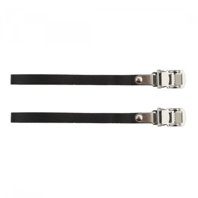 TOE STRAPS SUNLT RD LEATHER BLK TOE STRAPS SUNLT RD LEATHER BLK