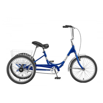TRIKE SUN ADULT MET-BU 20 ALY WHL***W/WHITE BASKET*** (F) TRIKE SUN ADULT MET-BU 20 ALY WHL***W/WHITE BASKET*** (F)