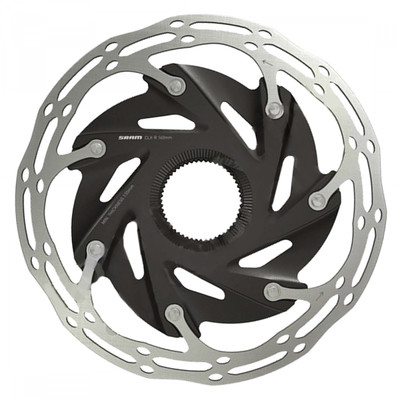BRAKE PART SRAM DISC ROTOR 160 C-LINE XR ROAD CL 2-PIECE ROUNDED SL/BK BRAKE PART SRAM DISC ROTOR 160 C-LINE XR ROAD CL 2-PIECE ROUNDED SL/BK