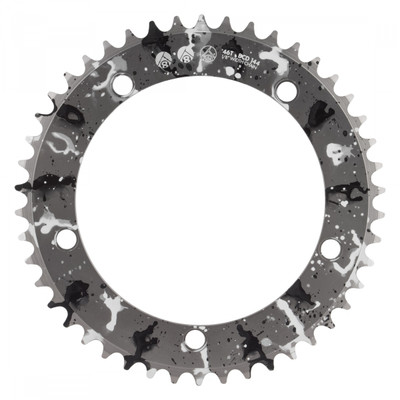 CHAINRING OR8 SPLAT TRK 144mm 46T ALY 1/8 SL-ANO w/BK/WH CHAINRING OR8 SPLAT TRK 144mm 46T ALY 1/8 SL-ANO w/BK/WH