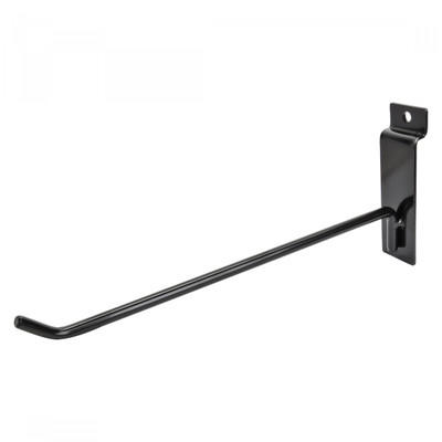 DISPLAY SLATWALL SUNLT HOOK 8inx1/4 BLK DISPLAY SLATWALL SUNLT HOOK 8inx1/4 BLK