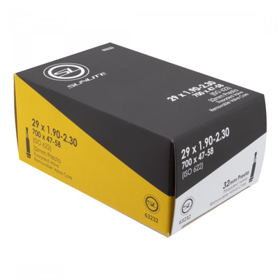 TUBE SUNLT 29x1.90-2.30 PV32/THRD/RC (700x47-58) FFW51mm TUBE SUNLT 29x1.90-2.30 PV32/THRD/RC (700x47-58) FFW51mm