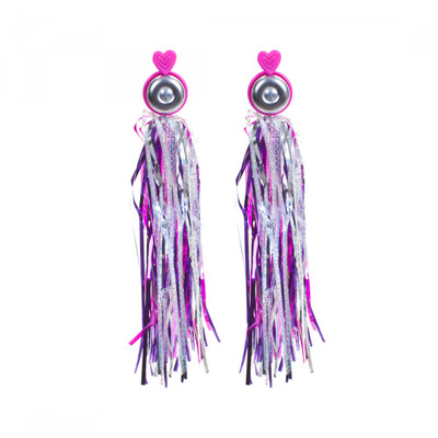 BELL SUNLT COMBO STREAMERS HEART PK/PU PAIR BELL SUNLT COMBO STREAMERS HEART PK/PU PAIR