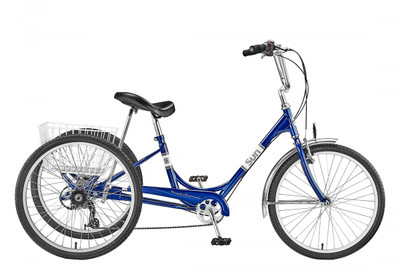 TRIKE SUN ADULT P-BU 24 7sp ALY WHL w/WH BASKET* (F) TRIKE SUN ADULT P-BU 24 7sp ALY WHL w/WH BASKET* (F)