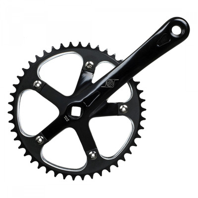 CRANKSET OR8 P/P TRACK 175x46 1/8 SQ BK/BK CRANKSET OR8 P/P TRACK 175x46 1/8 SQ BK/BK