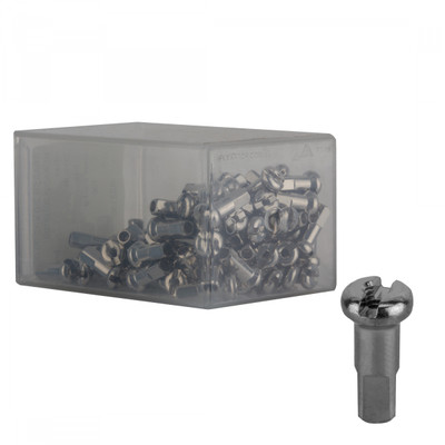 SPOKE NIPPLE DT BRASS 2.0x12mm SL BXof100 SPOKE NIPPLE DT BRASS 2.0x12mm SL BXof100