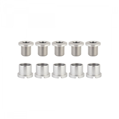 CHAINRING BOLT SET OR8 DBL ALY SIL CHAINRING BOLT SET OR8 DBL ALY SIL