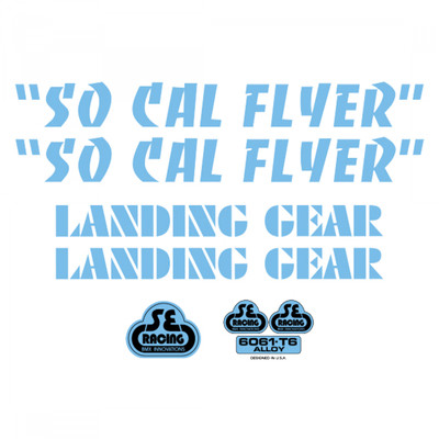 DECAL SE BIKES SET SO CAL FLYER BU DECAL SE BIKES SET SO CAL FLYER BU