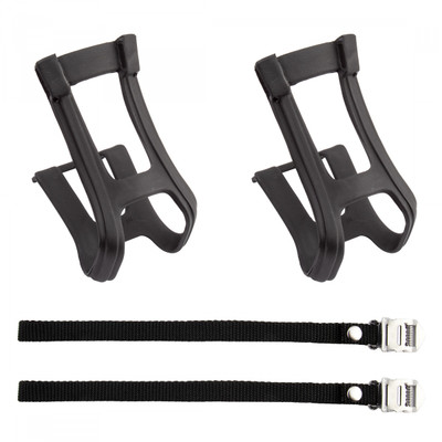 TOE CLIPS SUNLT MTB w/STRAPS LARGE TOE CLIPS SUNLT MTB w/STRAPS LARGE