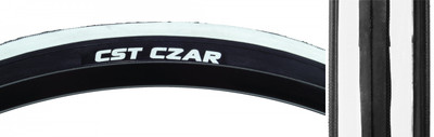 TIRE CSTP CZAR 700x25 BLK/WH 120PSI WIRE TIRE CSTP CZAR 700x25 BLK/WH 120PSI WIRE