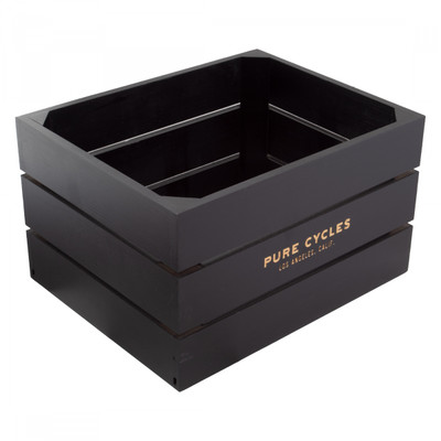 BASKET PURE RR WOOD RACTOP CITY CRATE 12.5x9.75x7.25 MATTE BK BASKET PURE RR WOOD RACTOP CITY CRATE 12.5x9.75x7.25 MATTE BK