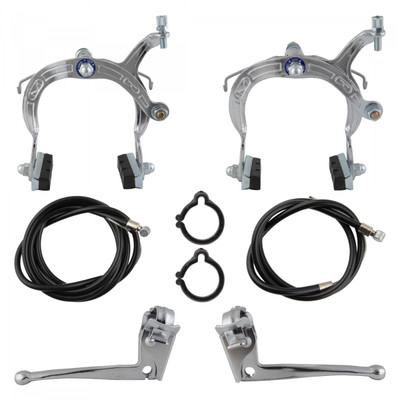 BRAKESET SUNLT STL 1000 F+R w/LVRS CP BRAKESET SUNLT STL 1000 F+R w/LVRS CP