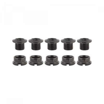 CHAINRING BOLT SET OR8 SINGLE STL BLK CHAINRING BOLT SET OR8 SINGLE STL BLK