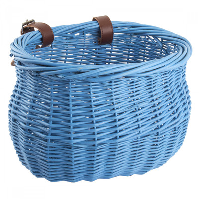 BASKET SUNLT FT WILLOW BUSHEL BLU STRAP-ON 13x8x9 BASKET SUNLT FT WILLOW BUSHEL BLU STRAP-ON 13x8x9
