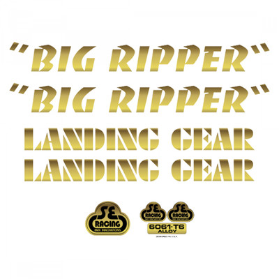 DECAL SE BIKES SET BIG RIPPER GD DECAL SE BIKES SET BIG RIPPER GD