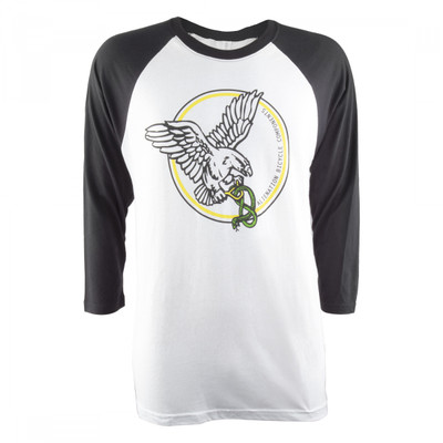 CLOTHING T-SHIRT AN SERPENT 3/4-SLVE BK/WH LG CLOTHING T-SHIRT AN SERPENT 3/4-SLVE BK/WH LG