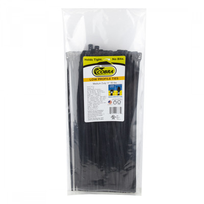 CABLE GUIDE COBRA FLEXROUTE TIES ONLY 11in 100pk BULK BK CABLE GUIDE COBRA FLEXROUTE TIES ONLY 11in 100pk BULK BK