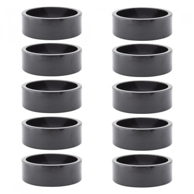 HEAD PART OR8 SPACER ALY 10mmx1in BK BGof10 HEAD PART OR8 SPACER ALY 10mmx1in BK BGof10