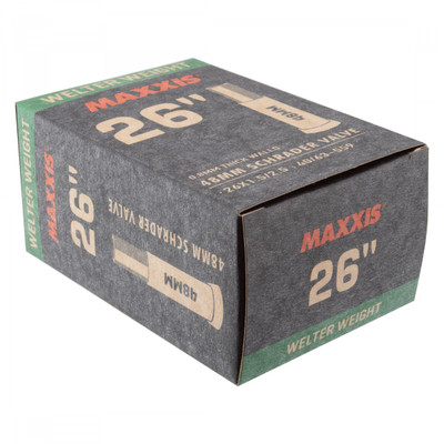 TUBE MAX 26x1.5-2.5 SV 48mm WELTERWEIGHT MTB REMOVABLE-CORE TUBE MAX 26x1.5-2.5 SV 48mm WELTERWEIGHT MTB REMOVABLE-CORE