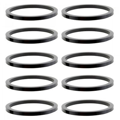 HEAD PART OR8 SPACER ALY 2mmx1in BK Bgof10 HEAD PART OR8 SPACER ALY 2mmx1in BK Bgof10