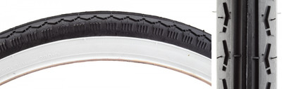 TIRE SUNLT 26x2.125 BK/WH STREET K130 WIRE TIRE SUNLT 26x2.125 BK/WH STREET K130 WIRE