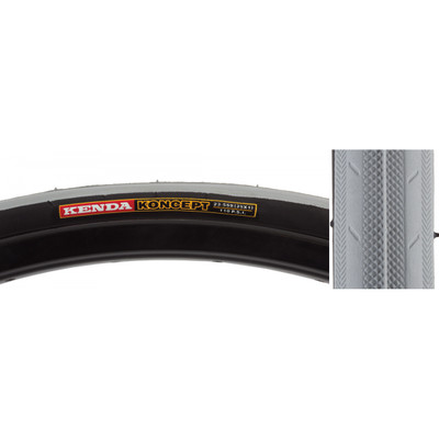 TIRE KEN KONCEPT 25x1 GY/BK WIRE 23-559 110psi K191 TIRE KEN KONCEPT 25x1 GY/BK WIRE 23-559 110psi K191