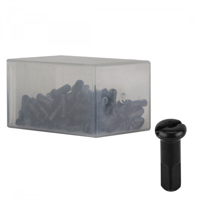 SPOKE NIPPLE DT BRASS 2.0x14mm BK BXof100 SPOKE NIPPLE DT BRASS 2.0x14mm BK BXof100