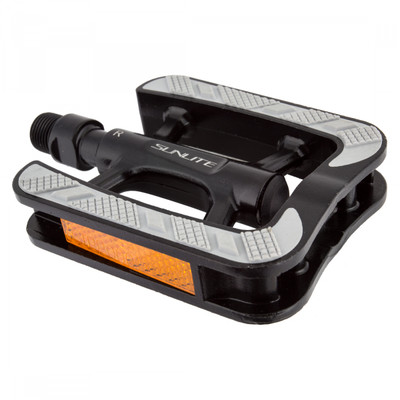 PEDALS SUNLT CITY NON-SLIP BK/GY 9/16 ALY w/RUBBER PEDALS SUNLT CITY NON-SLIP BK/GY 9/16 ALY w/RUBBER