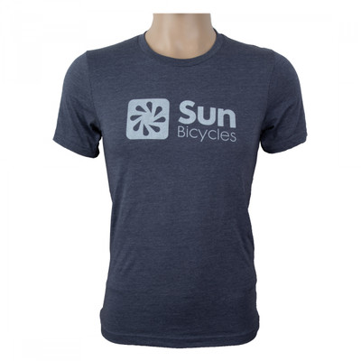 CLOTHING T-SHIRT SUN LOGO UNISEX XL HEATHER NAVY CLOTHING T-SHIRT SUN LOGO UNISEX XL HEATHER NAVY