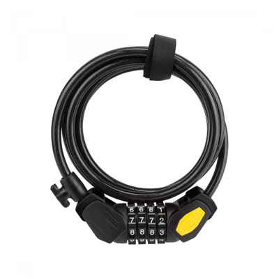 LOCK SUNLT DFNDR D3 CBL 8mmx6f COM COIL BK w/BRKT LOCK SUNLT DFNDR D3 CBL 8mmx6f COM COIL BK w/BRKT