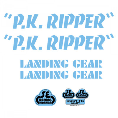 DECAL SE BIKES SET PK RIPPER BU DECAL SE BIKES SET PK RIPPER BU