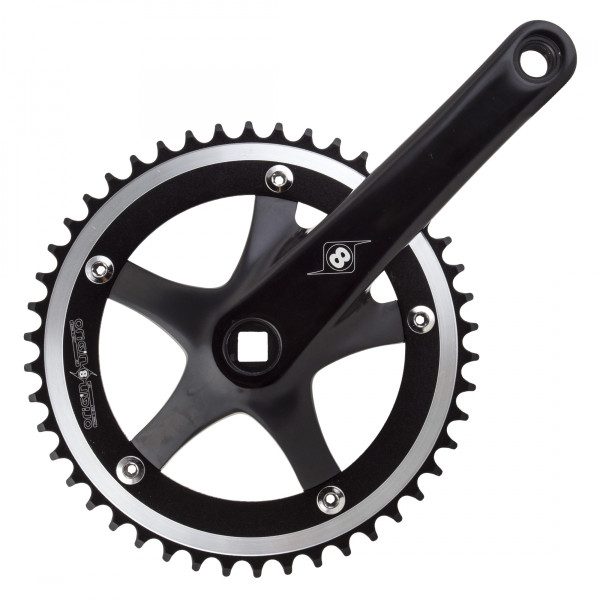 CRANKSET OR8 TRACKSTAR 144m 165x46 SQ BK